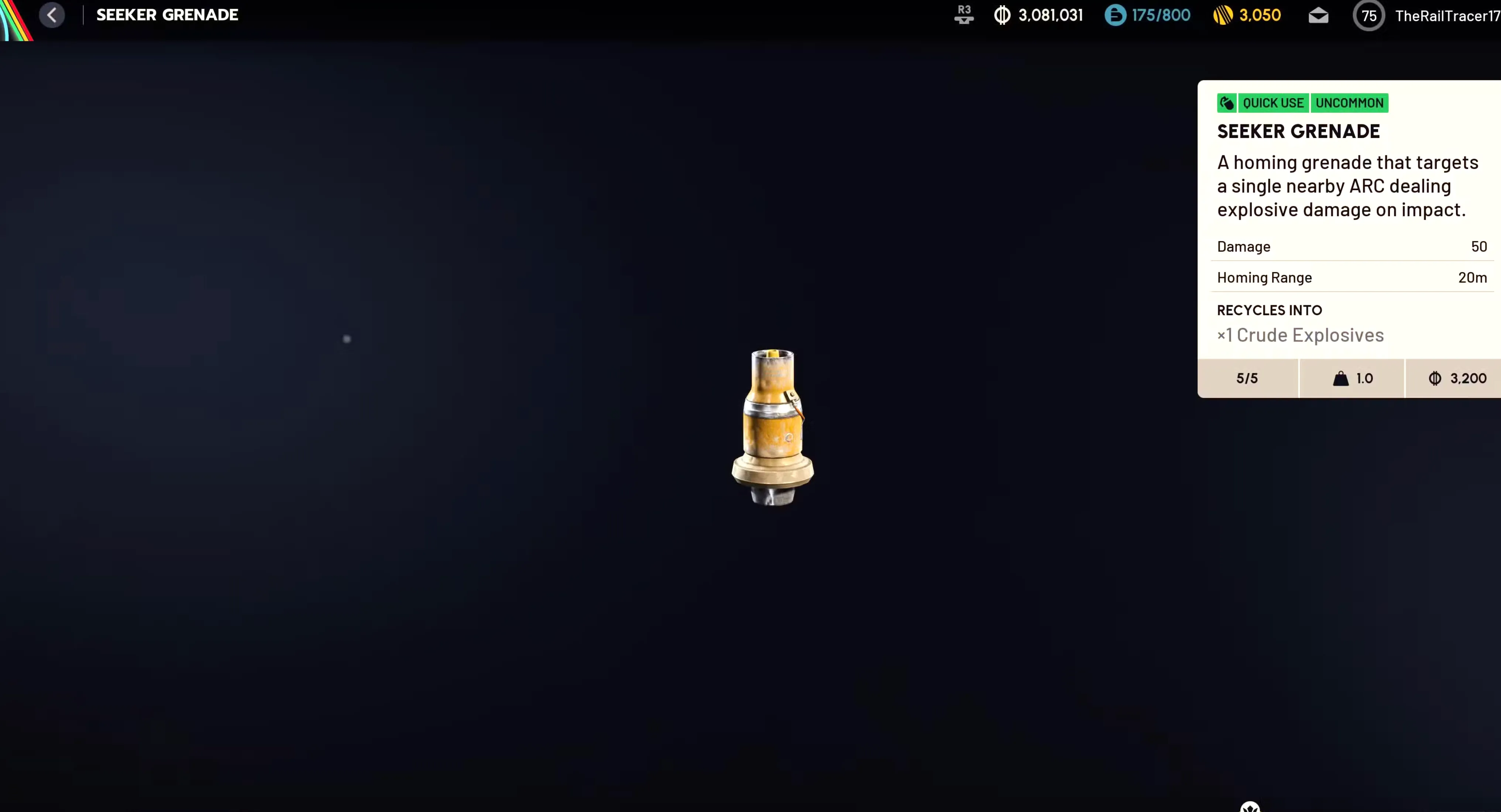 Seeker Grenade Blueprint Location in Arc Raiders